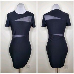 Express Black Mesh Peek-a-boo Dress | 6